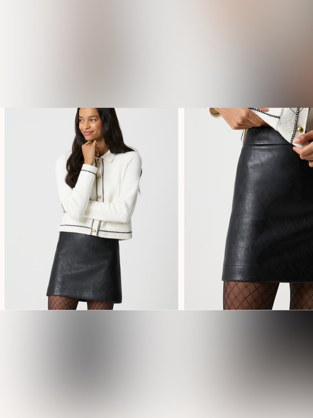 Jcrew Faux-leather A-line mini skirt size 2 NWT